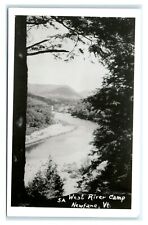 Postcard West River Camp, Newfane VT 1950+ RPPC L46 picture