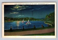 Greensboro NC-North Carolina, Lake Daniel City Reservoir, c1938 Vintage Postcard picture