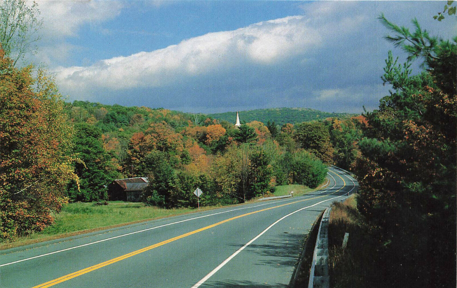 Postcard Mohawk Trail Shelburne Massachusetts