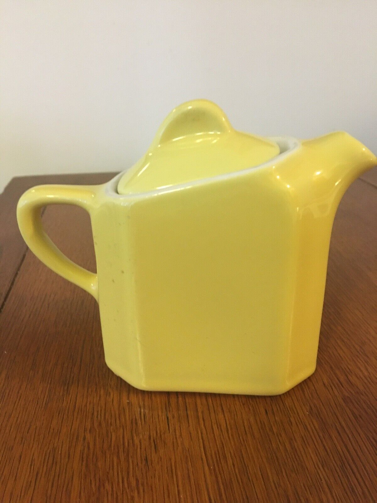 Sunny Yellow Teapot Hall China Company #189 Made USA 1960s 1970s Very Good Condi