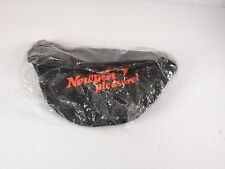 NOS New 90s Vintage Newport Pleasure Fanny Pack Nice Cool Retro Black Orange picture