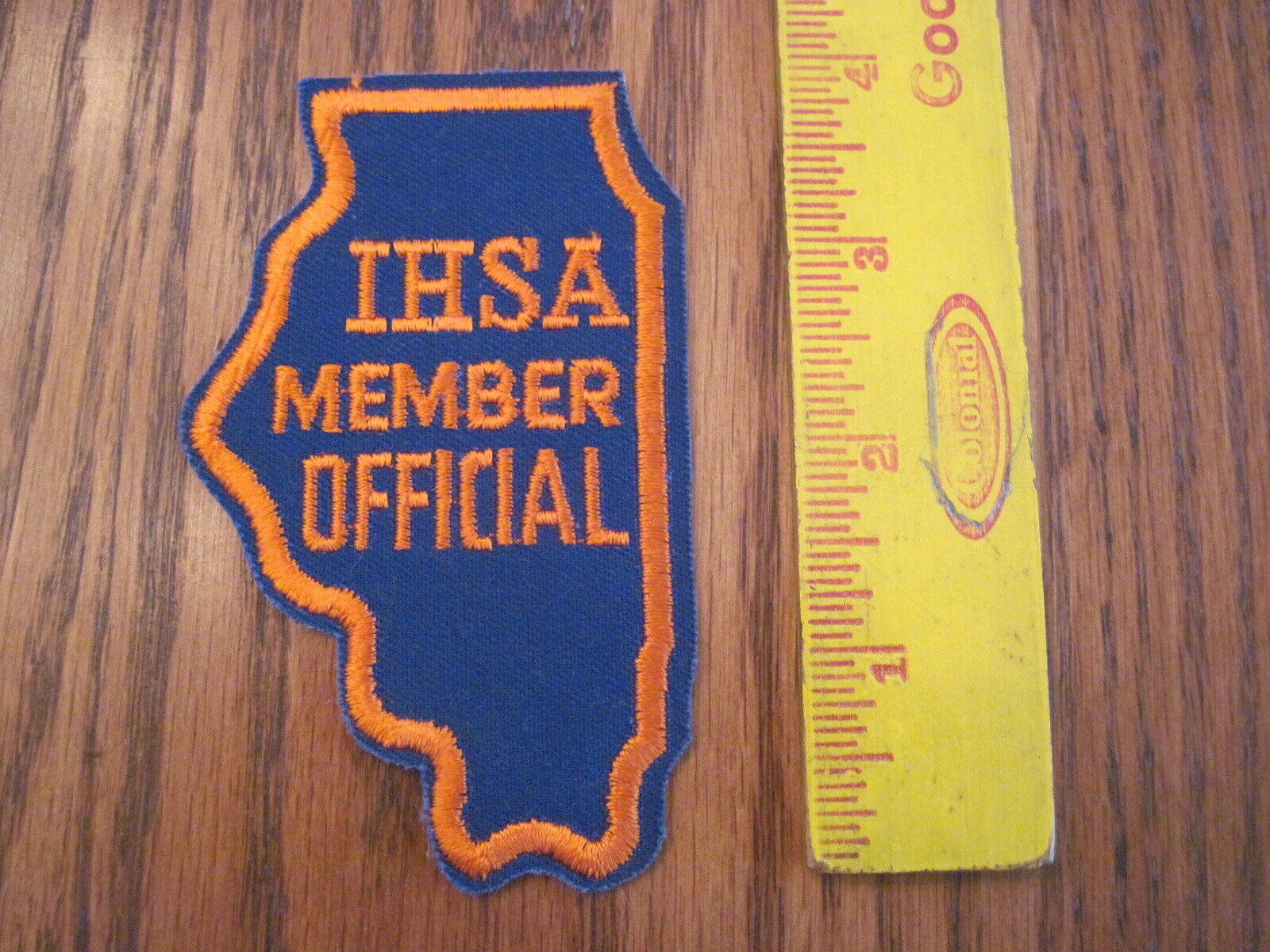 Illinois High School Association Sports Official patch, Iron/sew on. New-unused.