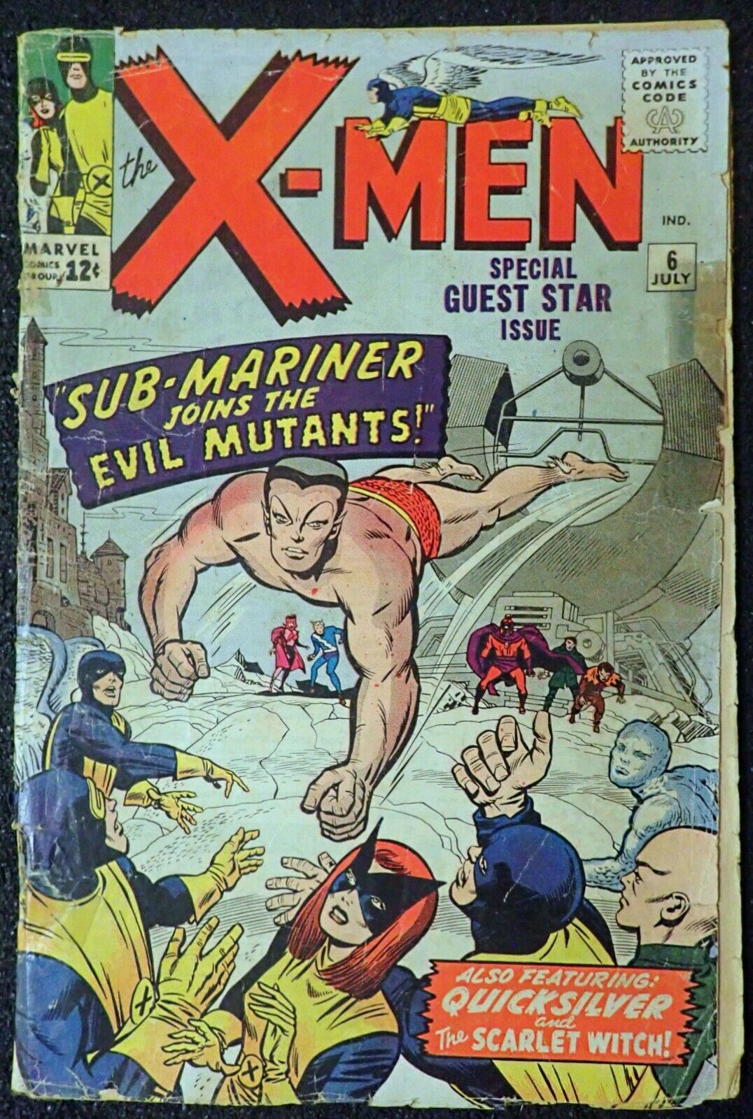 X-men #6 Sub-Mariner Lower Grade 1964