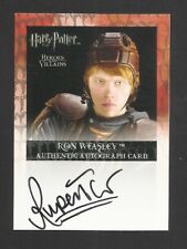 ARTBOX RUPERT GRINT RON WEASLEY HARRY POTTER HEROES AND VILLAINS AUTOGRAPH CARD picture