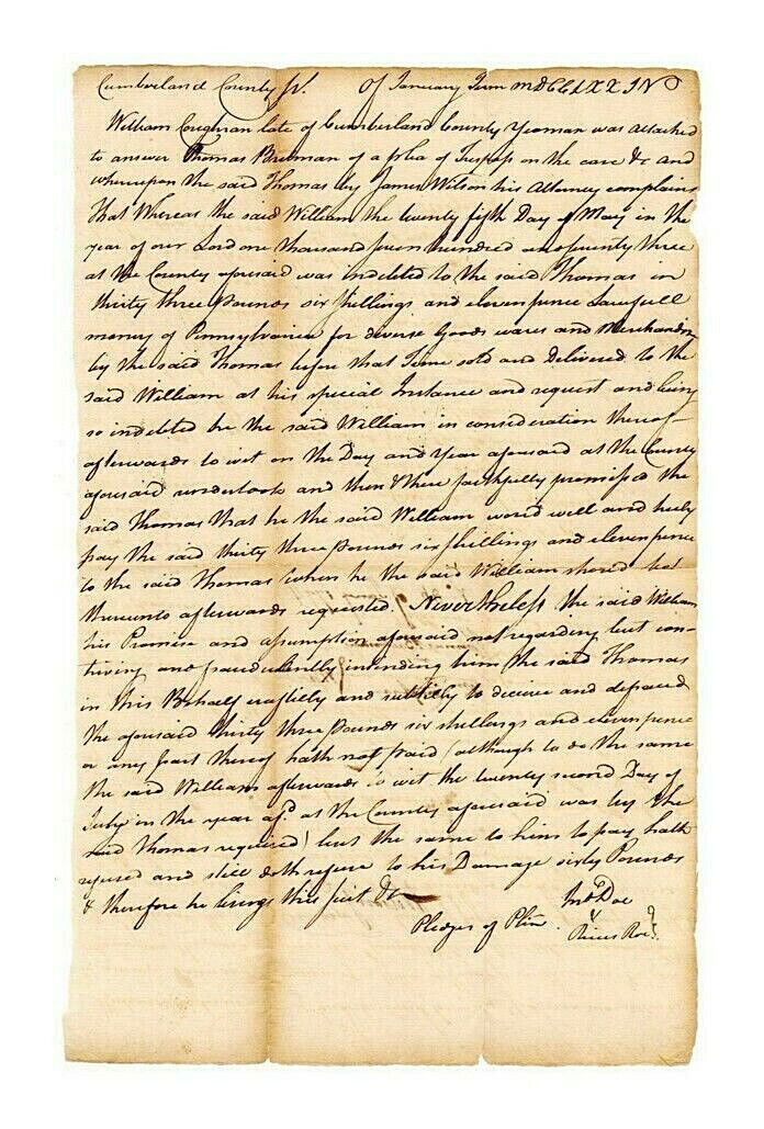James Wilson Declaration of Independence Signer-Related Document (1774)