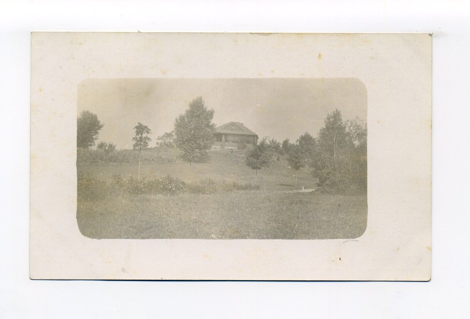 Postmark East Ryegate VT RPPC photo postcard, identified house