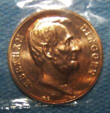Abraham Lincoln US Pres. Inaugural Medal token coin Mar.1861-15% of one coin  picture