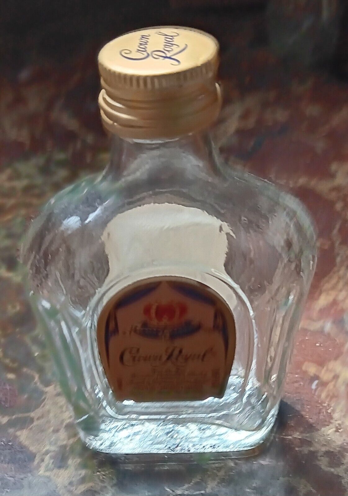 Crown Royal Canadian Whiskey bottle empty 50ml 