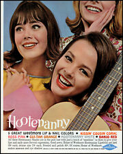 1964 Teen Girls Hootenanny Westmore Lip & Nail Colors retro photo print ad LA19 picture