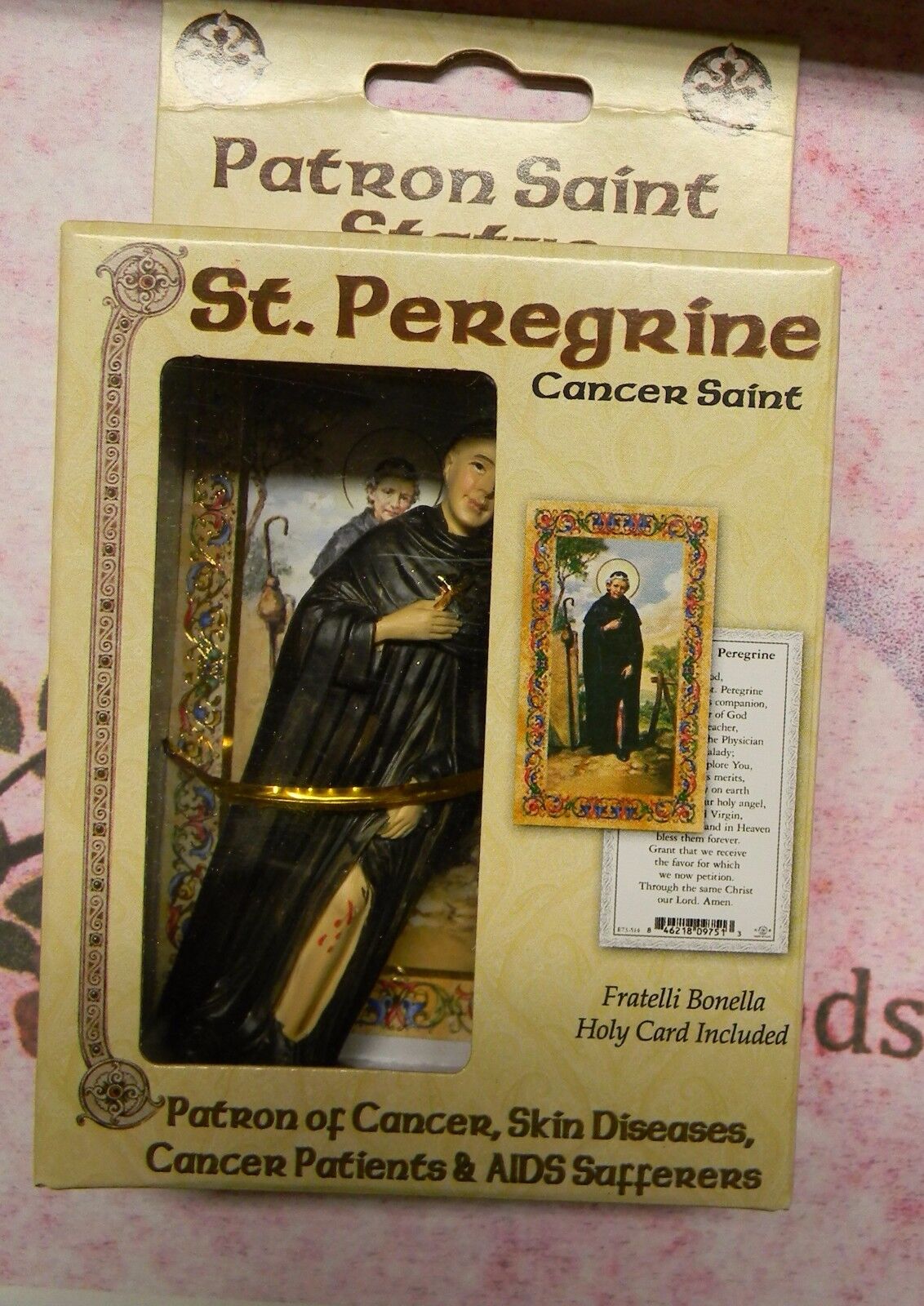 Saint St. Peregrine (Solid Resin) Statue, 4\