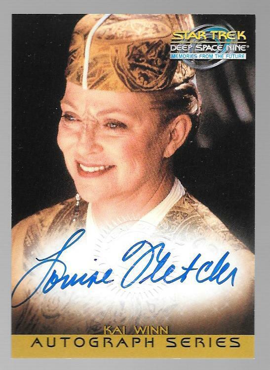 Star Trek Deep Space Nine Memories from The Future A14 Louise Fletcher Auto Card