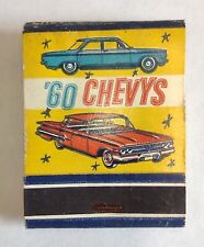 Vintage Matchbook: 60 Chevys Chevrolet Great Graphics Barleen Waterville, KS picture
