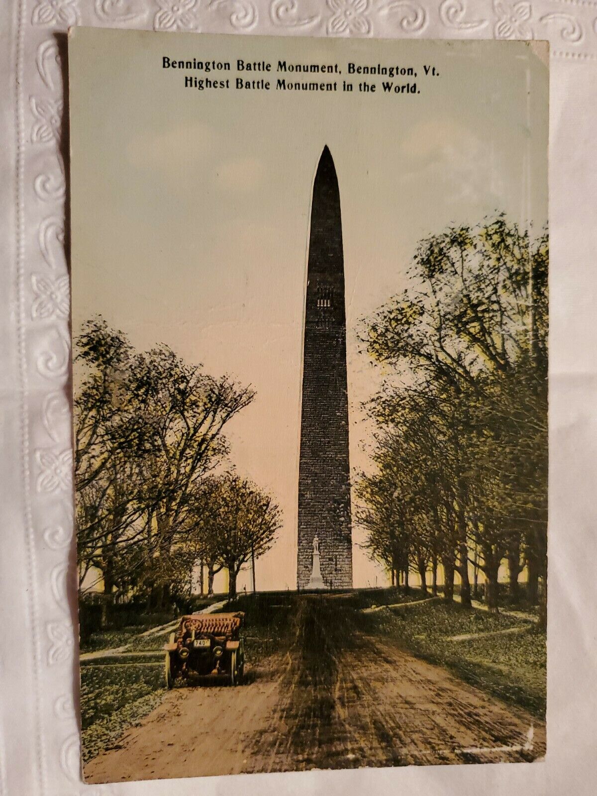 Vtg Postcard Bennington Battle Monument,  Vermont, 1910\'s