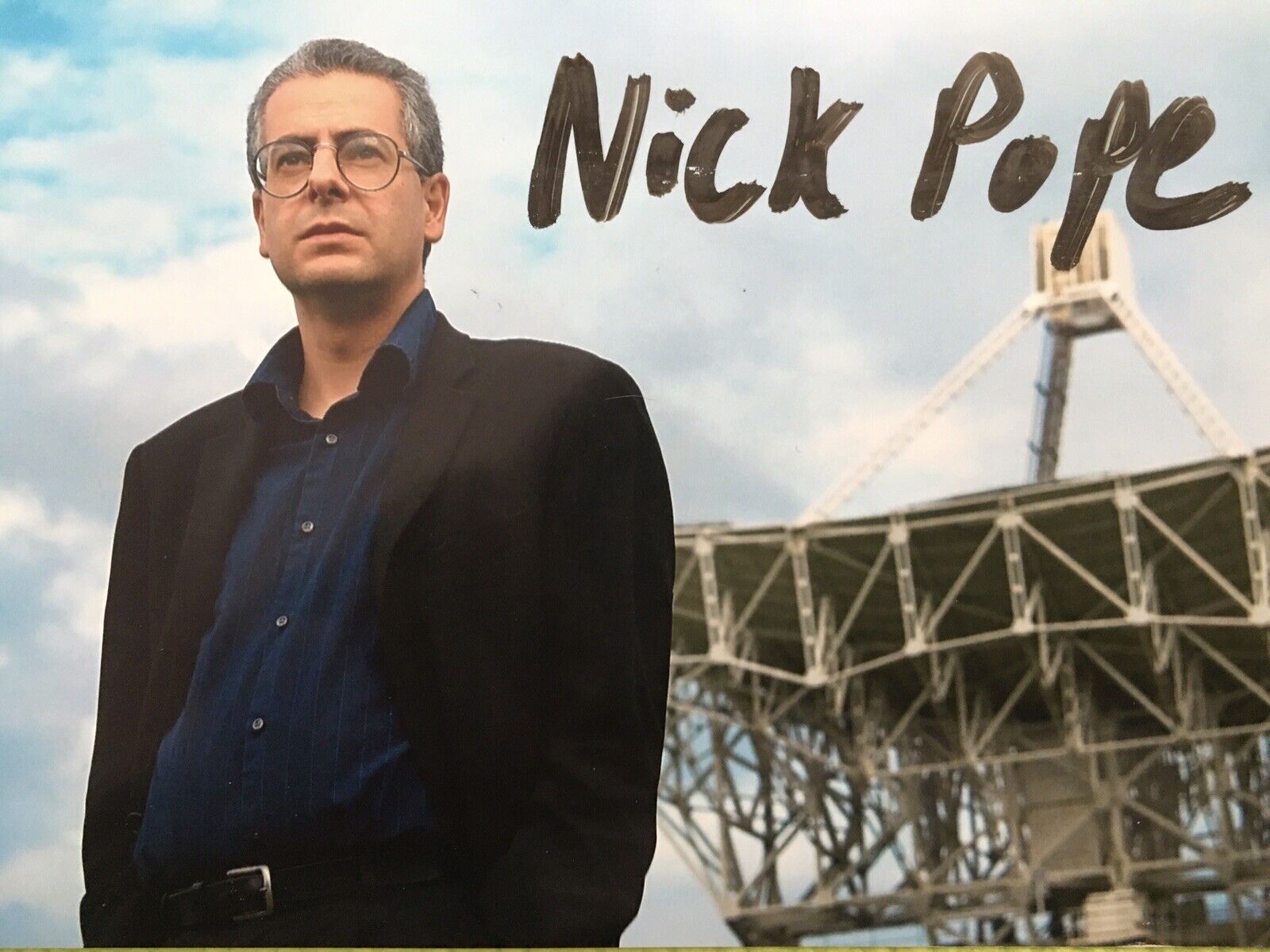 Nick Pope Signed Photo Ministry of Defense lead UFO Investigator Alien Author