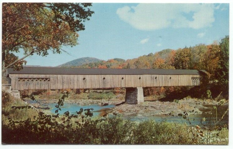 West Dummerston VT Covered Bridge Postcard - Vermont
