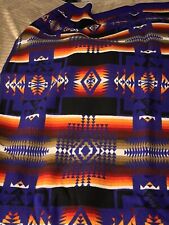 Vntg Pendleton Wool Blanket Beaver State CHIEF JOSEPH Royal Blue SOLD OUT 73x54 picture