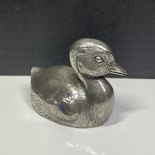 REED & BARTON Musical Duckling Sankyo Silverplated MUSIC BOX Singing in the Rain picture