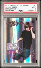 2010 Panini Justin Bieber #1 Spellbound 1st Print Rookie RC PSA 9 Mint picture