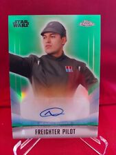 Star wars topps chrome 2022 alexander wraith as freighter pilot Auto /99 picture