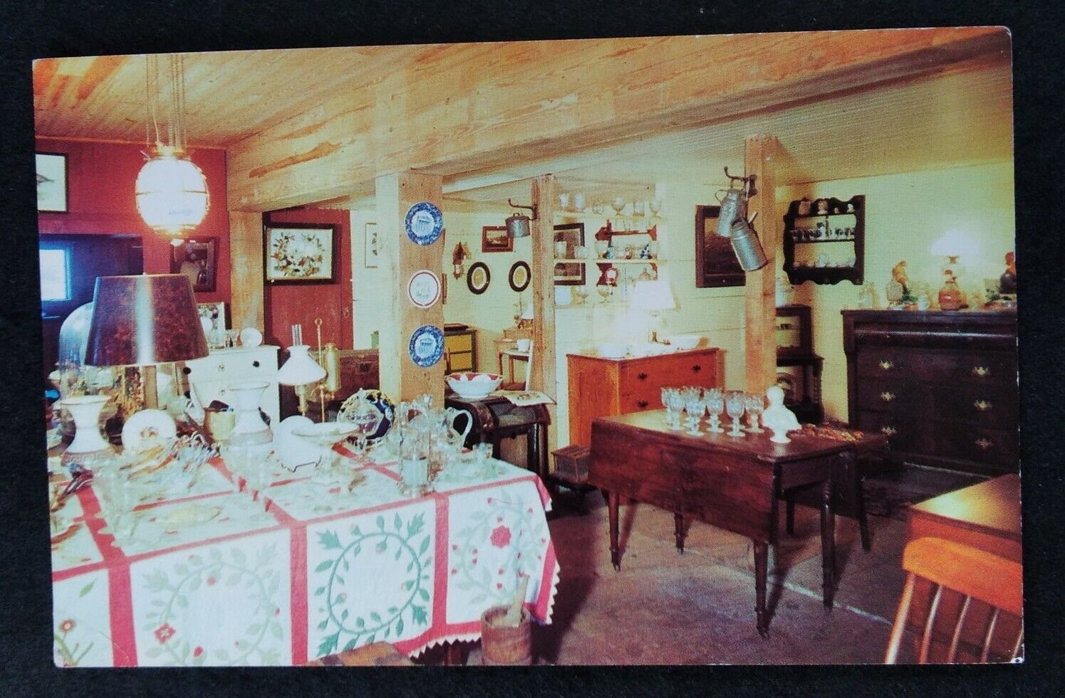Vermont Postcard Mid 1900s Newfane Inn Antique Shop Pucillo 