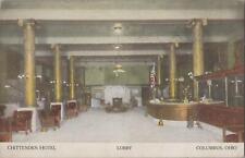 Postcard Chittenden Hotel Lobby Columbus Ohio OH  picture