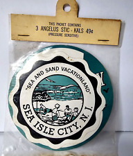 Sea Isle City NJ Stickers Old VTG Set of 3 picture