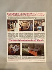 1989 Arlington Gallery Norman Rockwell Exhibition 12x15” Program W/ 2 Model Sig. picture