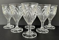 Cambridge Glass Caprice Clear Water Goblets 6 1/2