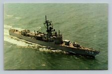 Postcard U.S.S. Glover FF-1098 Combat Ship, US Navy Frigate  picture