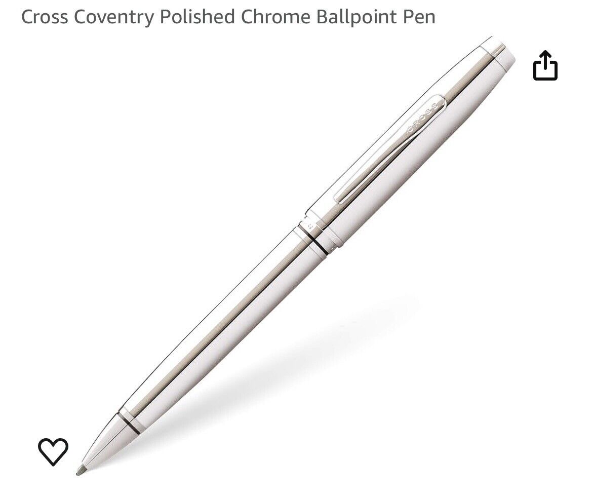 cross Coventry Polished Chrome Ballpoint Pen At0662-7