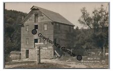 RPPC Old Mill at BARTONSVILLE PA Monroe County Vintage Real Photo Postcard picture