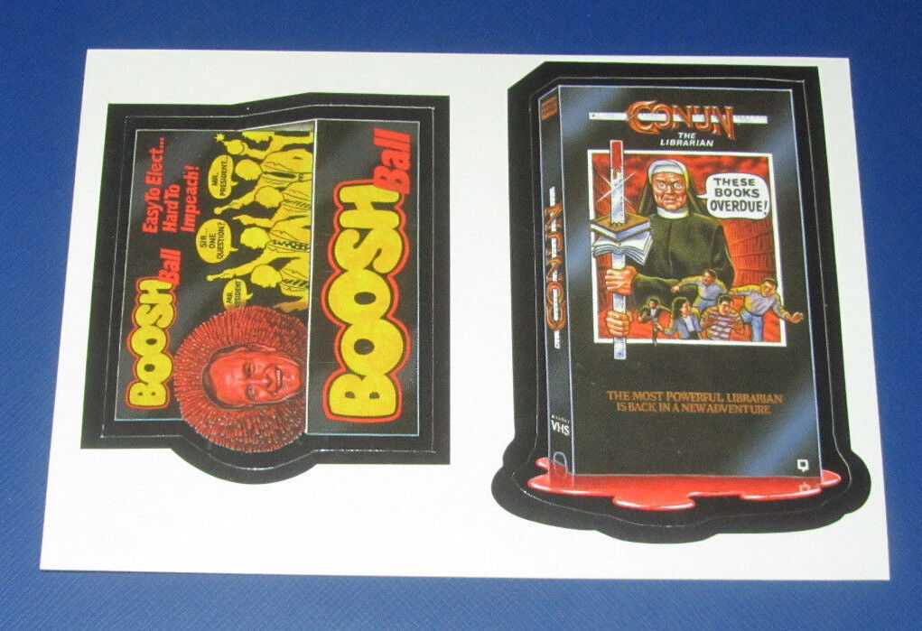 LOST WACKY PACKAGES SERIES 2 DOUBLE BLACK LUDLOW BOOSH BALL / CONUN  @@ RARE @@