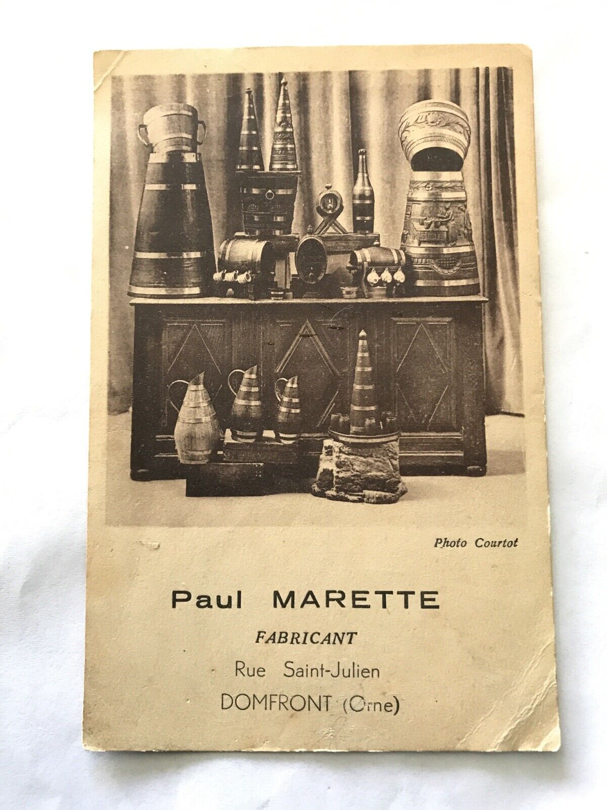 Paul Marette Fabricant Rue Saint-Julien Domfront Orne French Postcard Used Sepia