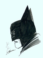 John Romita Jr. & Scott Hanna Signed Original Art Sketch Batman The Dark Knight picture
