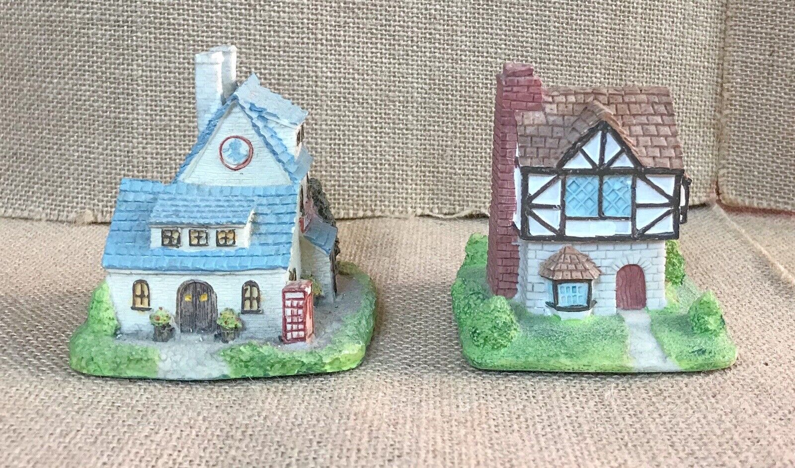 Vintage Cottage Figurines Cornwall Collectors Society Welcome Inn Blue Lion Pub