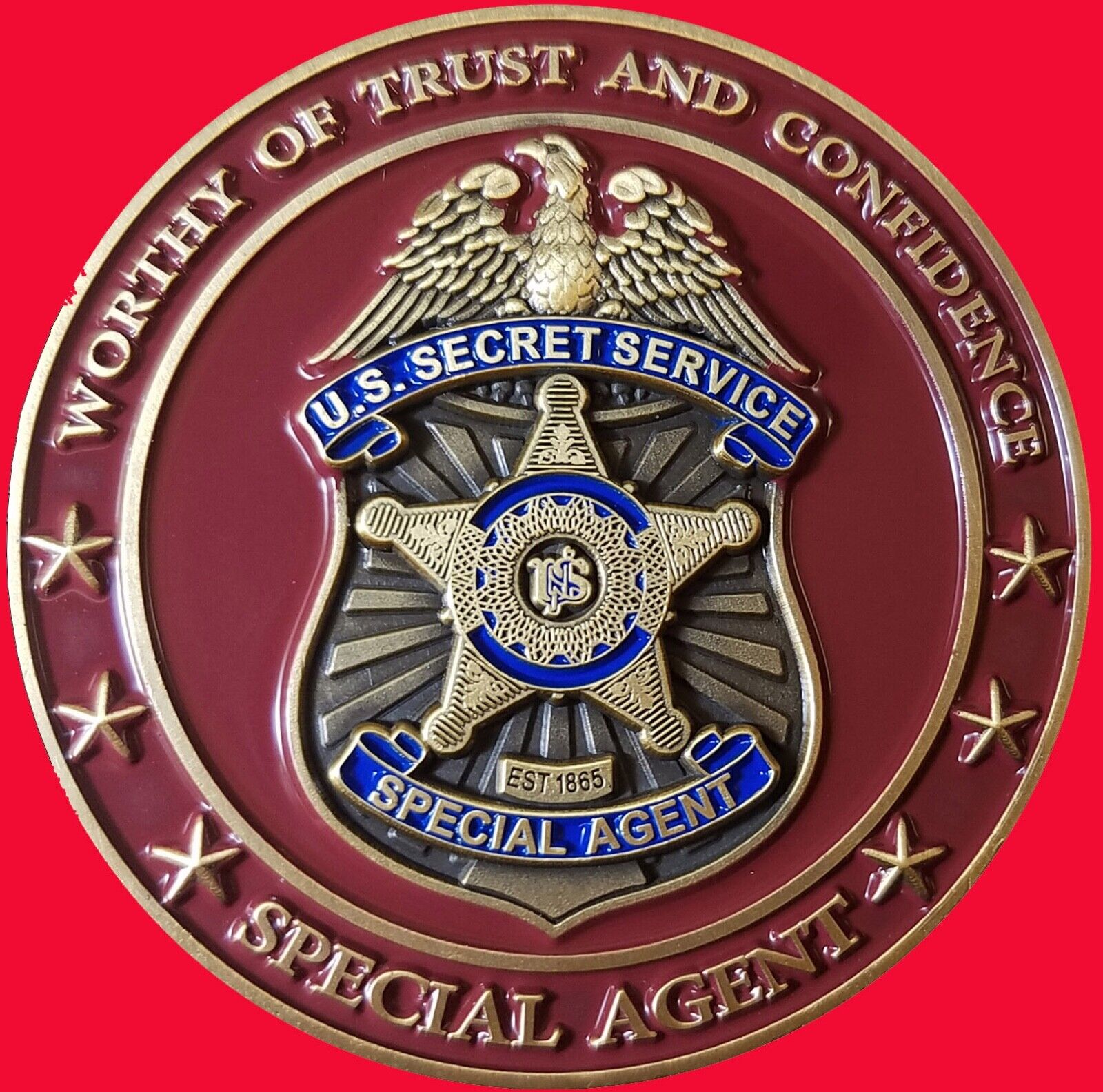US SECRET SERVICE WASHINGTON FIELD OFFICE CHALLENGE COIN. 2