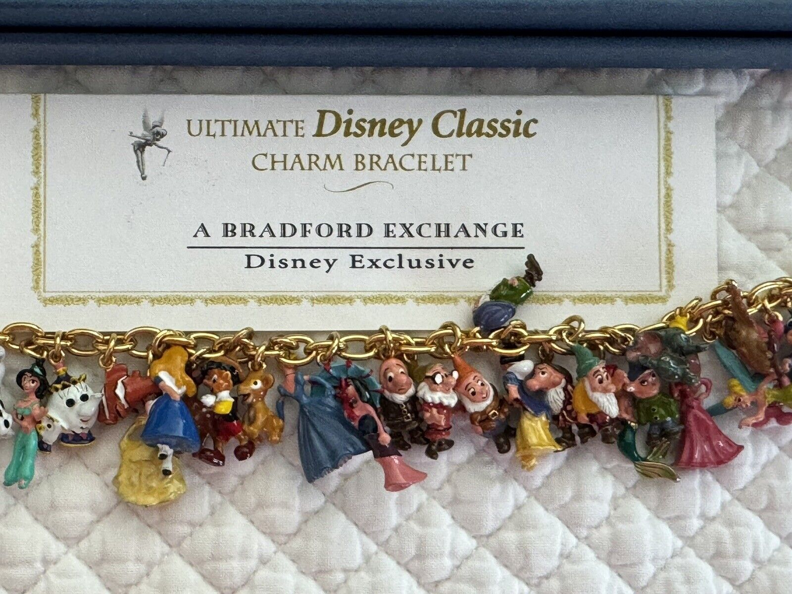 NEW Ultimate Disney Classic Charm Bracelet by Bradford Exchange