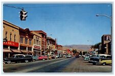 Montpelier Idaho ID Postcard Main Street Junction Union Pacific Railroad 1963 picture