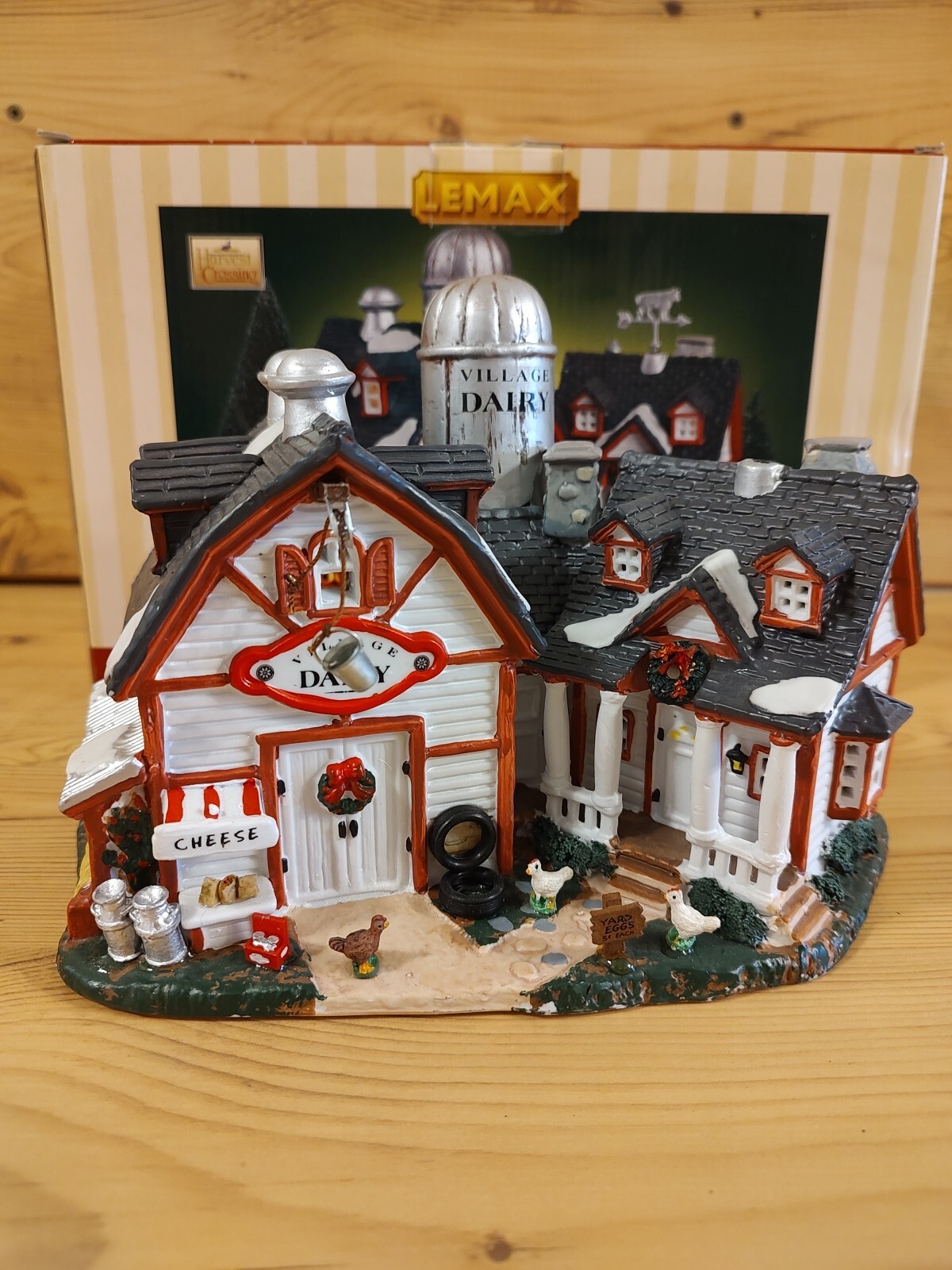 Lemax Snow Village 'Feed For The Horses' - Holiday Train Farm Animals Ceramic