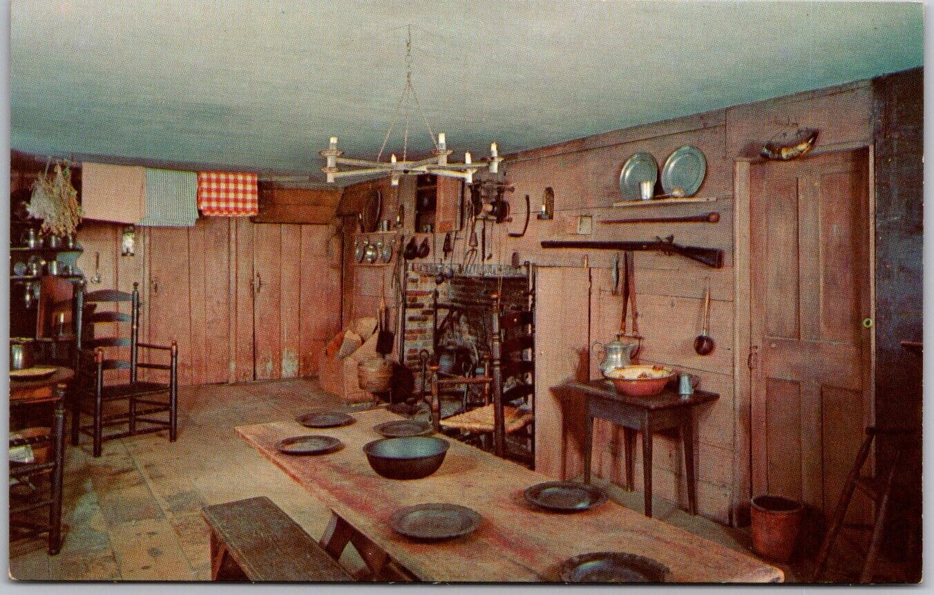 POSTCARD Kitchen Dutton House Shelburne Museum Shelburne, Vermont 03929