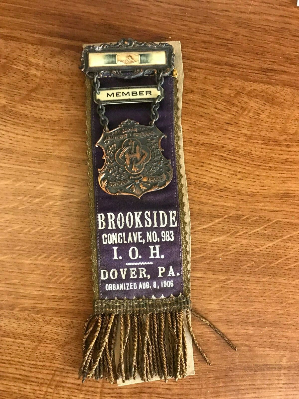 Antique  Improve Order Heptasophs Member Brookside Dover PA 1906