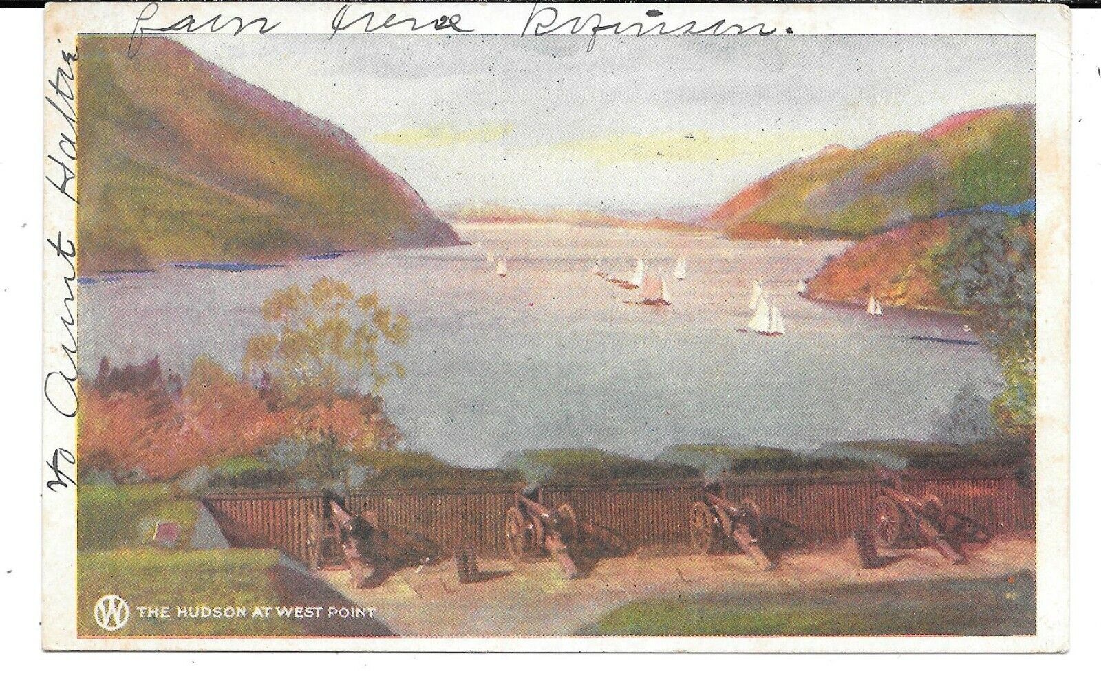 New York, Ontario & Western Advertising PC - The Hudson At West Point - 1906