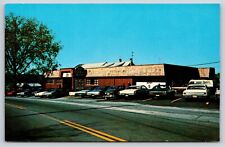 Old Oaken Bucket Restaurant Westford MA Postcard Street View Old Cars 99c Lunch picture