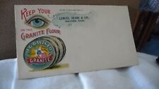 #11/6 vtg MAILING Envelope Lemuel Sears Co. Holyoke Mass J G Davis Flour Co. picture