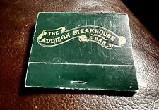 The Addison Steakhouse & Bar, Near Dallas, Texas, Full Unstruck Matchbook picture