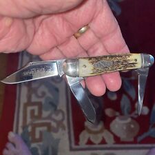 ✨Great Eastern Cutlery GEC Northfield 571312 Burnt Stag Whittler Knife picture