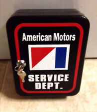 American Motors Key Box Service Station Lock Box Steel Key Cabinet Mechanic AMC picture