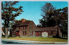 Braintree Massachusetts Sylvanus Thayer Birthplace Chrome Cancel WOB Postcard picture