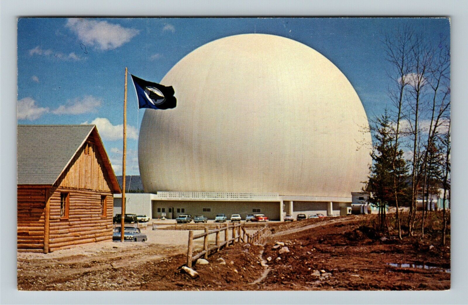 Andover ME- Maine, Earth Station, Chrome c1966 Postcard