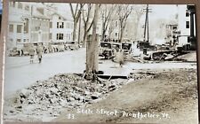 Old Montpelier Vt, State Street, Washington County RPPC REAL PHOTO POSTCARD picture